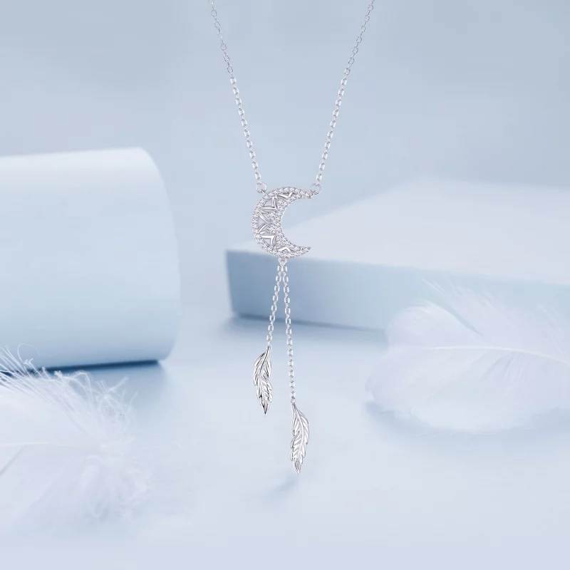 (image pour) Collier Attrape-Rêves Lune Style PANDORA - BSN390 - Afficher 3