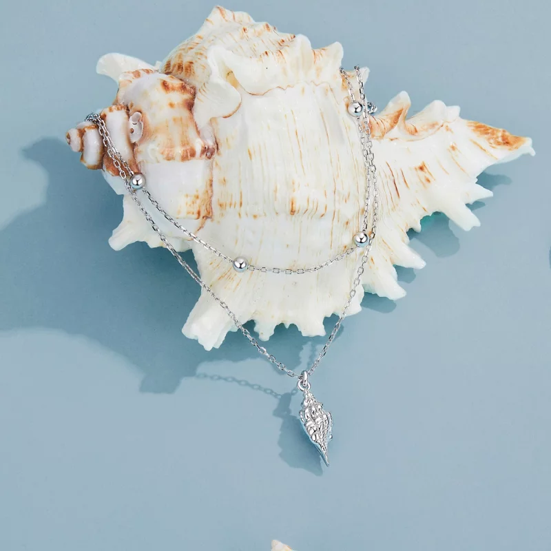 (image pour) Collier Coquillage Style PANDORA - BSN387 - Afficher 2