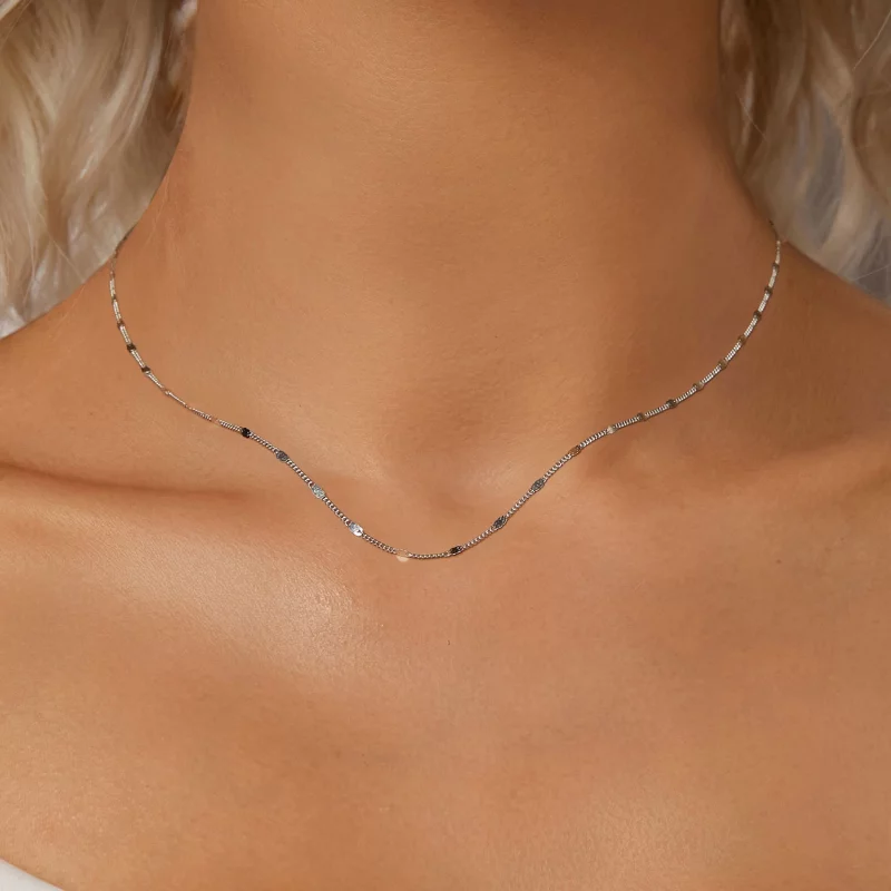 (image pour) Collier de base scintillant exquis de style PANDORA - SCA030 - Afficher 4