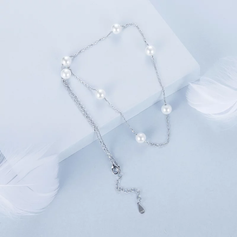 (image pour) Collier Gypsophile Style PANDORA - BSN389 - Afficher 4