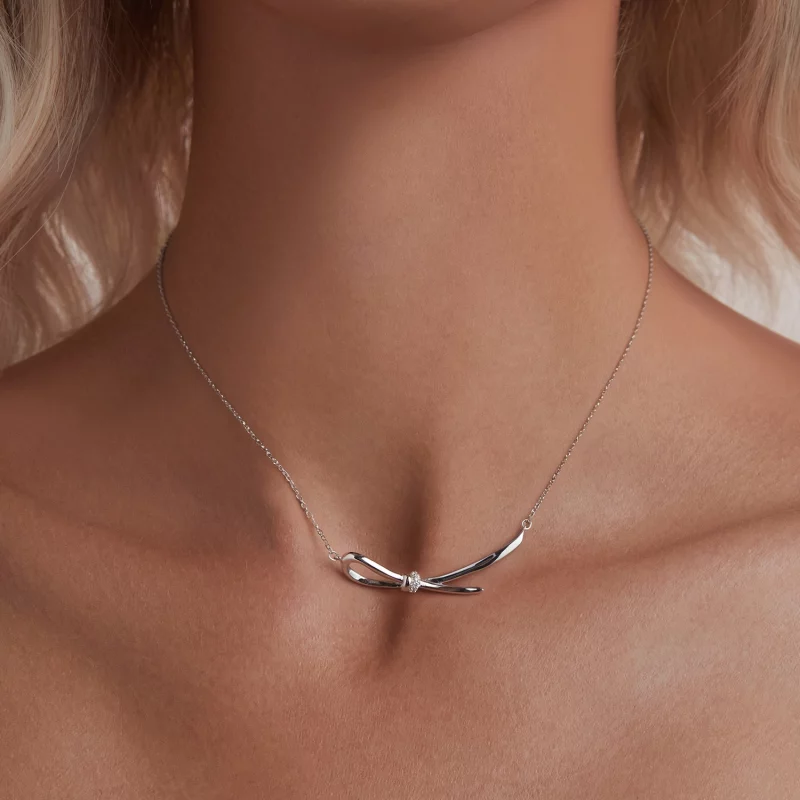 (image pour) Collier à nœud style PANDORA - BSN392 - Afficher 5