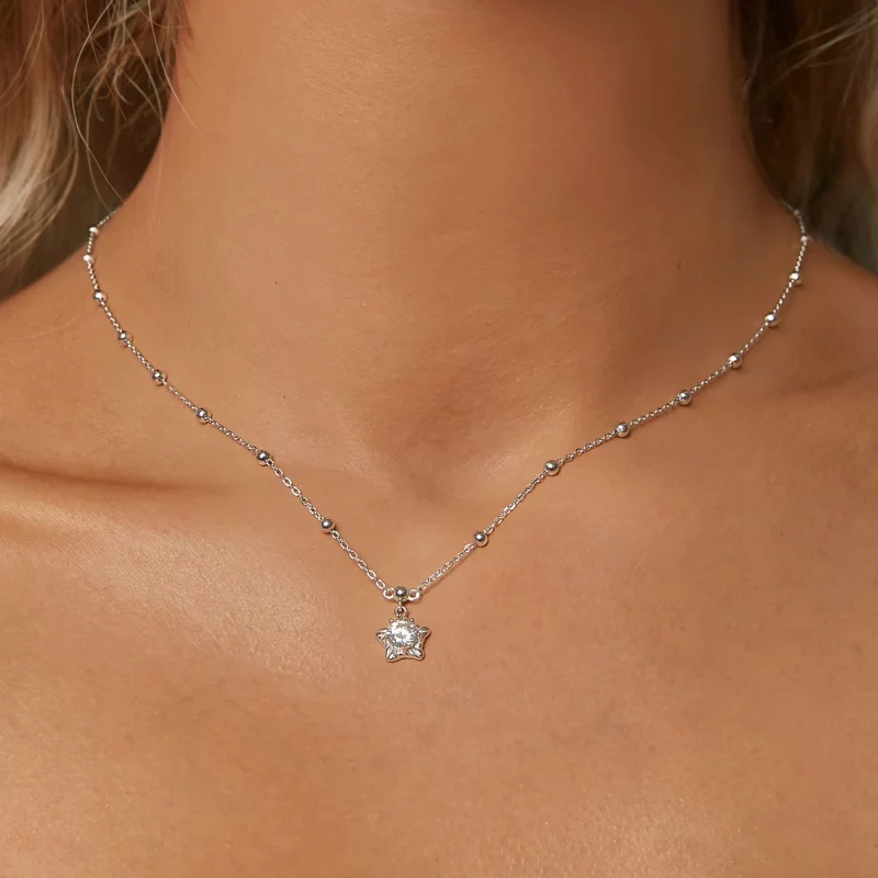 (image pour) Collier PANDORA Style Starlight 0,5 ct (avec un certificat) - MSN036 - Afficher 5