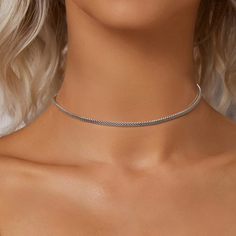 (image pour) Collier Tressé Style PANDORA - BSA009 - Afficher 4