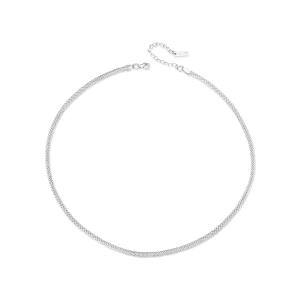 Collier Tressé Style PANDORA - BSA009 (image pour) Collier Tressé Style PANDORA - BSA009