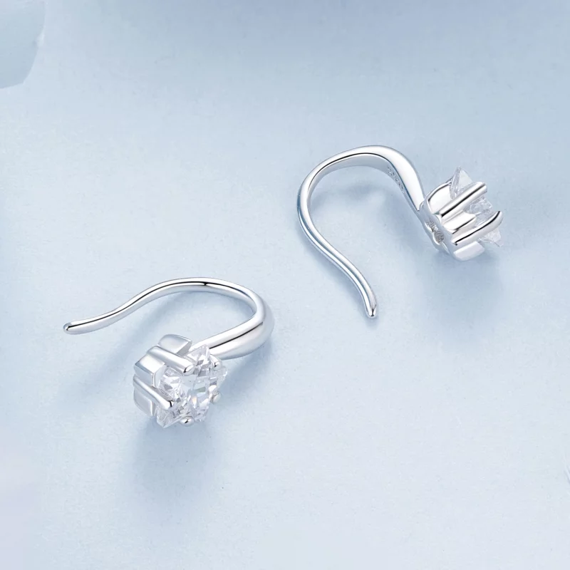 (image pour) Crochets d'oreille étoile style PANDORA - BSE1028 - Afficher 4