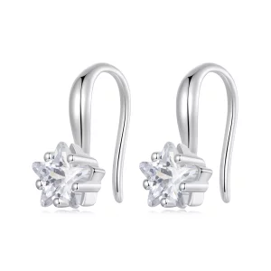 (image pour) Crochets d'oreille étoile style PANDORA - BSE1028