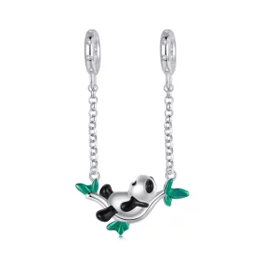 (image pour) PANDORA Style Bamboo Forest Panda Pendent en Argent - SCC2810