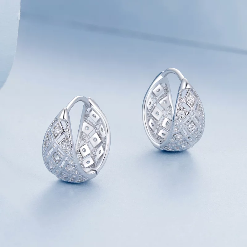 (image pour) PANDORA Style Boucles d'oreilles dentelle vintage - BSE1035 - Afficher 3