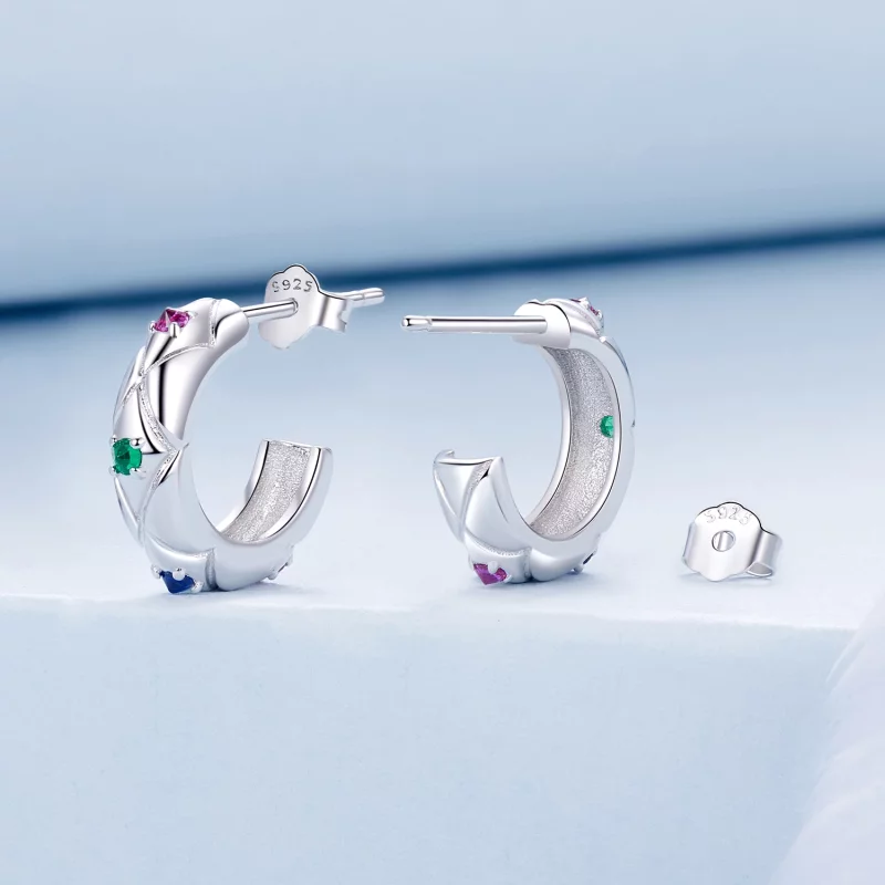 (image pour) PANDORA Style Boucles d'oreilles motif diamant vintage - BSE1032 - Afficher 2