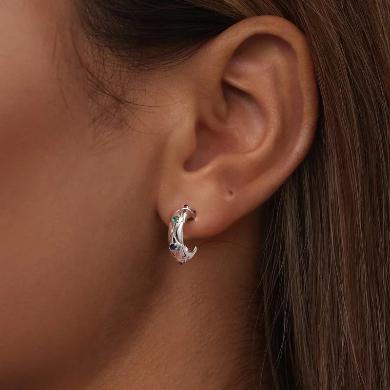 (image pour) PANDORA Style Boucles d'oreilles motif diamant vintage - BSE1032 - Afficher 6