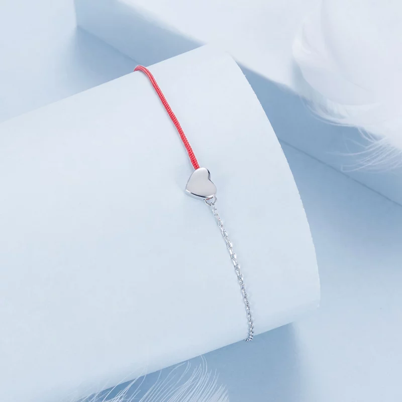 (image pour) PANDORA Style Bracelet en fil rouge de l'amour - BSB180 - Afficher 2