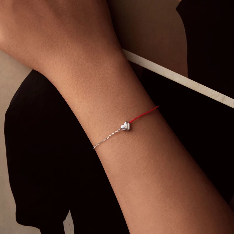 (image pour) PANDORA Style Bracelet en fil rouge de l'amour - BSB180 - Afficher 5