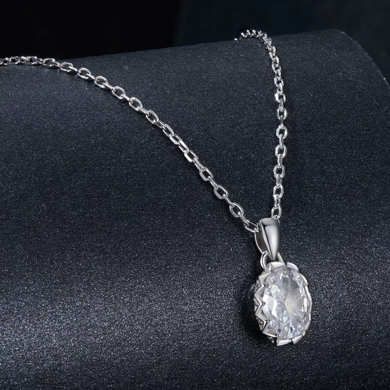 (image pour) PANDORA Style Brilliant Beauty Collier en Moissanite 1ct (avec un certificat) - - Afficher 2