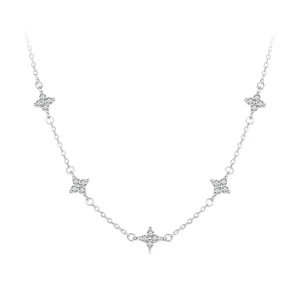 (image pour) PANDORA Style Collier Trèfle à Quatre Feuilles et Étoile - BSN394