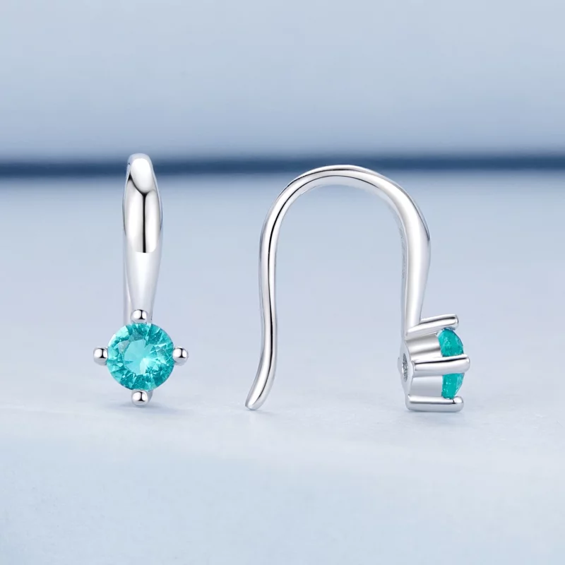 (image pour) PANDORA Style Crochets d'oreille verts - BSE1029 - Afficher 2