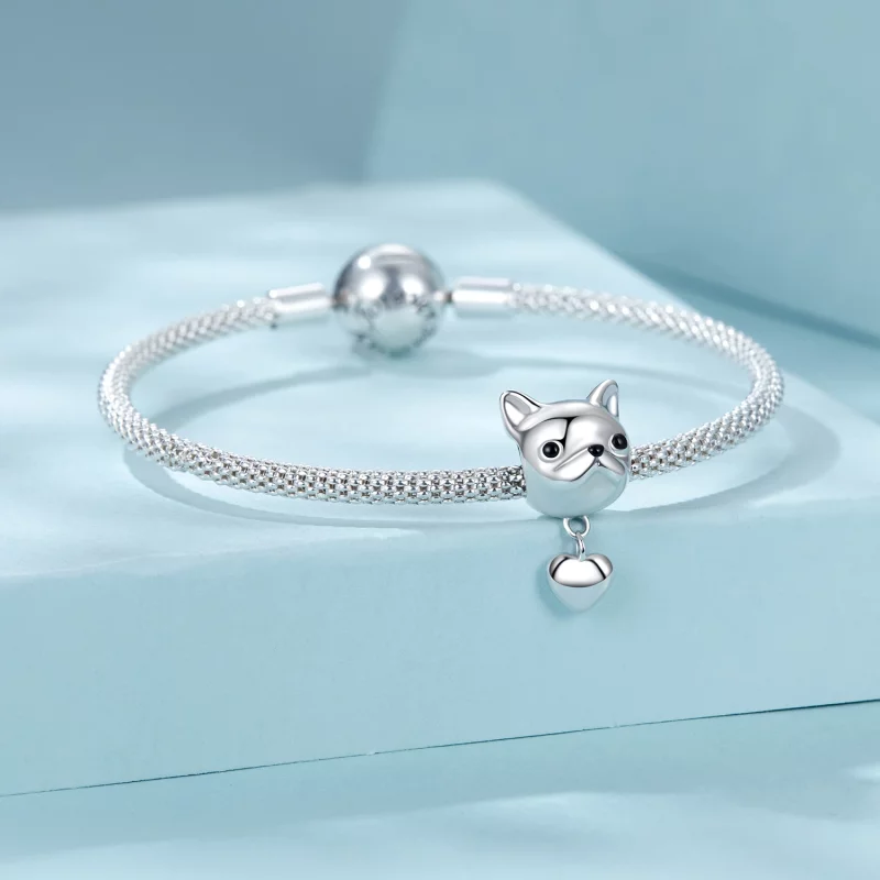 (image pour) PANDORA Style Love Bouledogue Français Pendentif - SCC2767 - Afficher 4