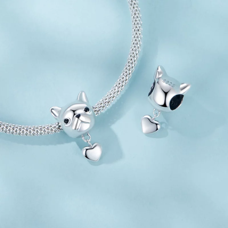 (image pour) PANDORA Style Love Bouledogue Français Pendentif - SCC2767 - Afficher 5