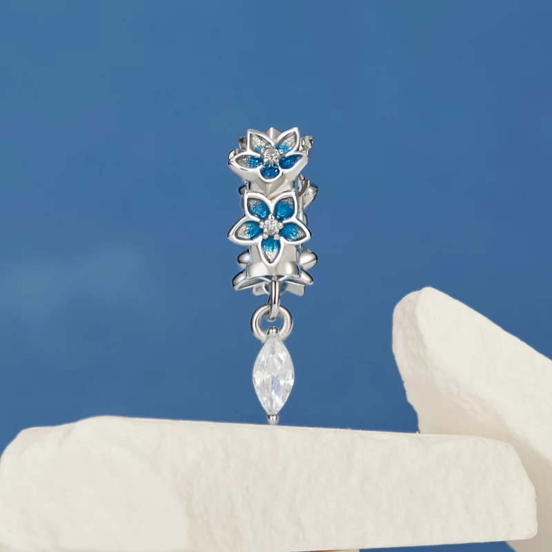 (image pour) Pendent petit delphinium style PANDORA - BSC1028 - Afficher 2
