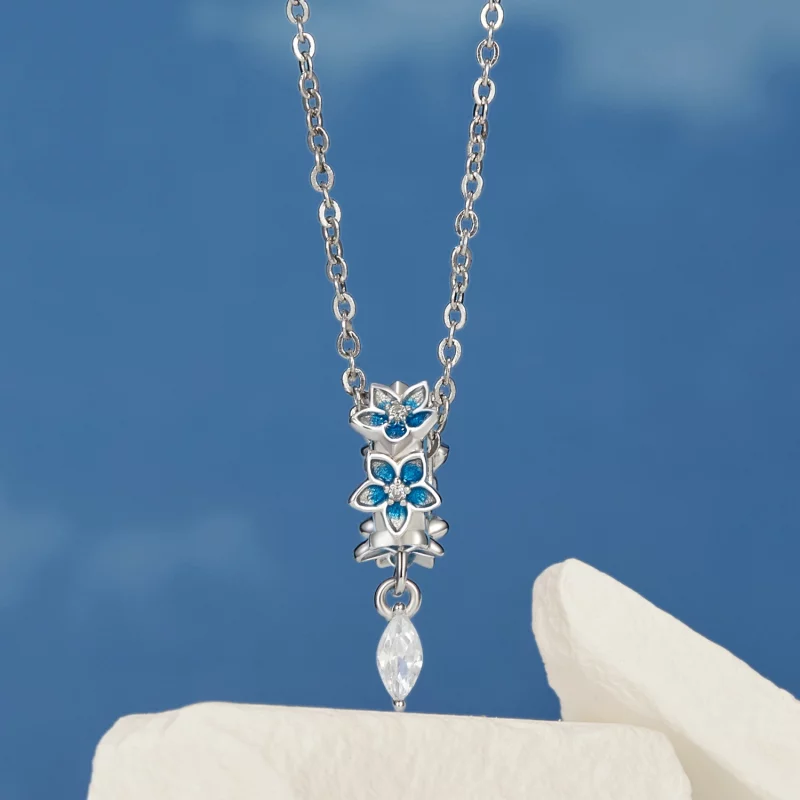 (image pour) Pendent petit delphinium style PANDORA - BSC1028 - Afficher 3