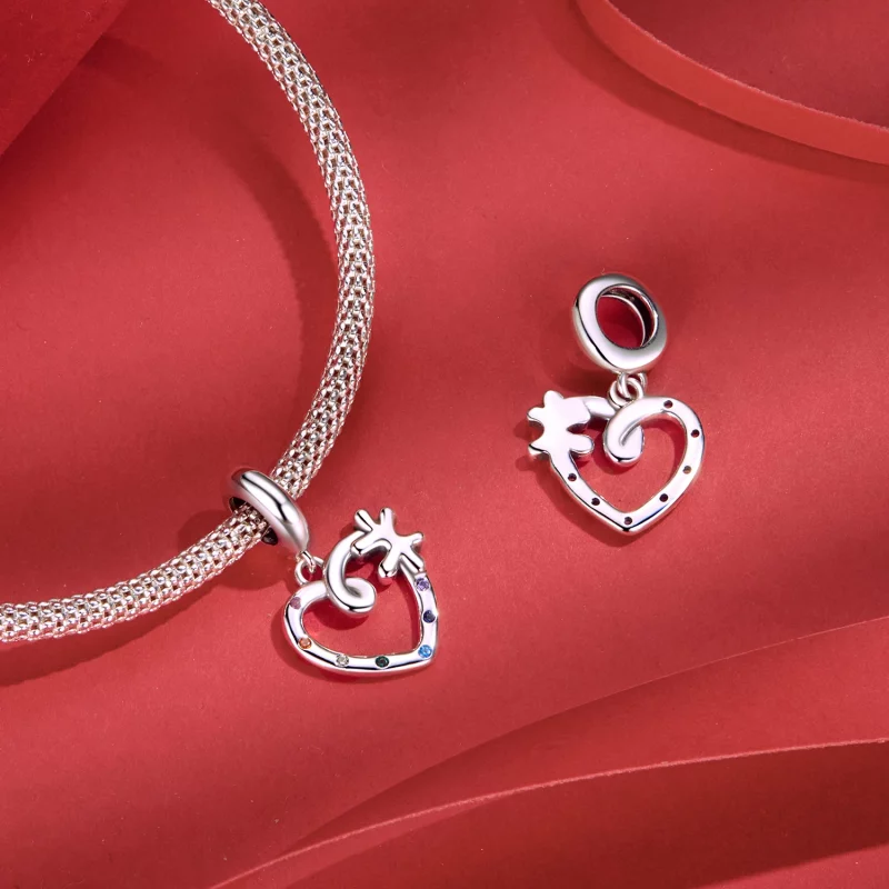 (image pour) Pendent Puzzle Cœur Style PANDORA - SCC2774 - Afficher 5