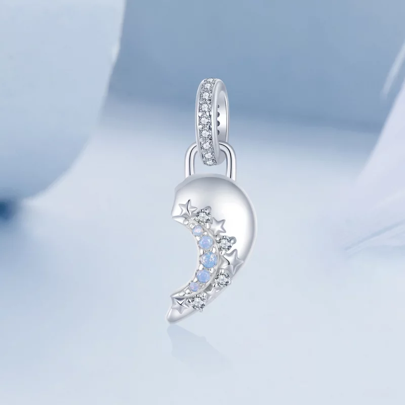 (image pour) Pendentif Amour Soleil et Lune Style PANDORA - BSC1034 - Afficher 8