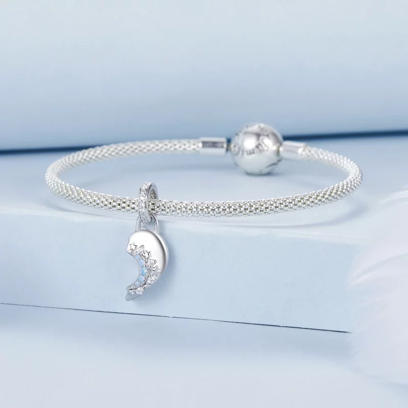 (image pour) Pendentif Amour Soleil et Lune Style PANDORA - BSC1034 - Afficher 11