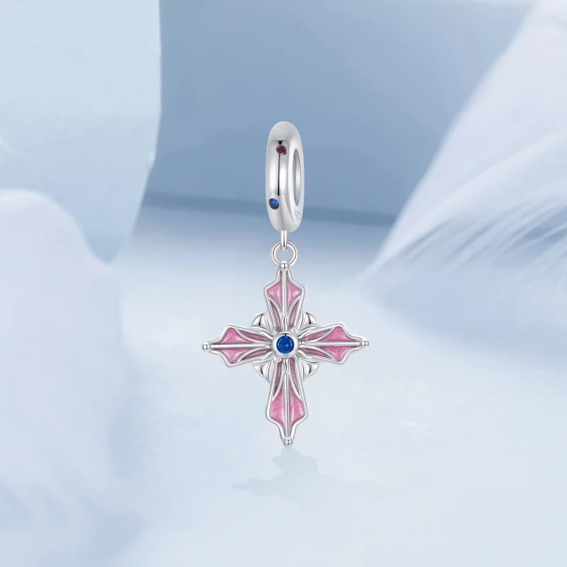(image pour) Pendentif Croix Style PANDORA - BSC1023 - Afficher 2