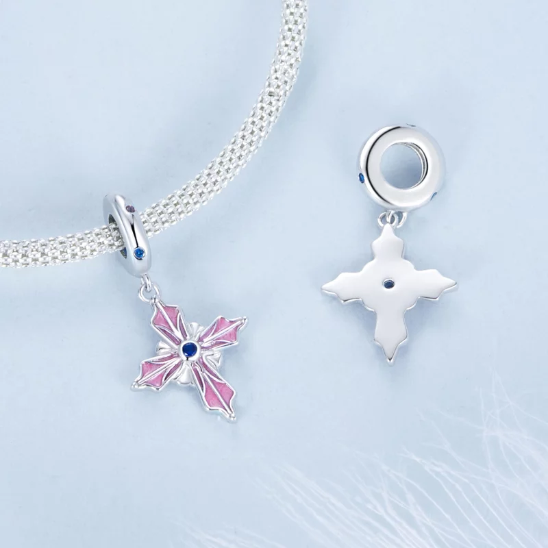 (image pour) Pendentif Croix Style PANDORA - BSC1023 - Afficher 4