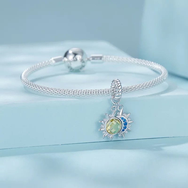 (image pour) Pendentif Style PANDORA Soleil et Lune - SCC2802 - Afficher 3