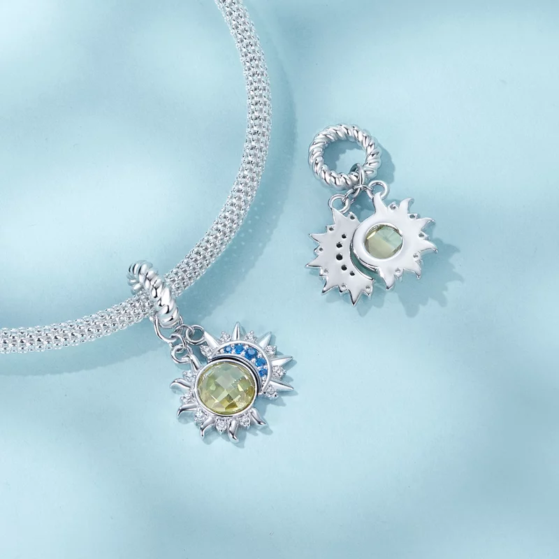 (image pour) Pendentif Style PANDORA Soleil et Lune - SCC2802 - Afficher 4