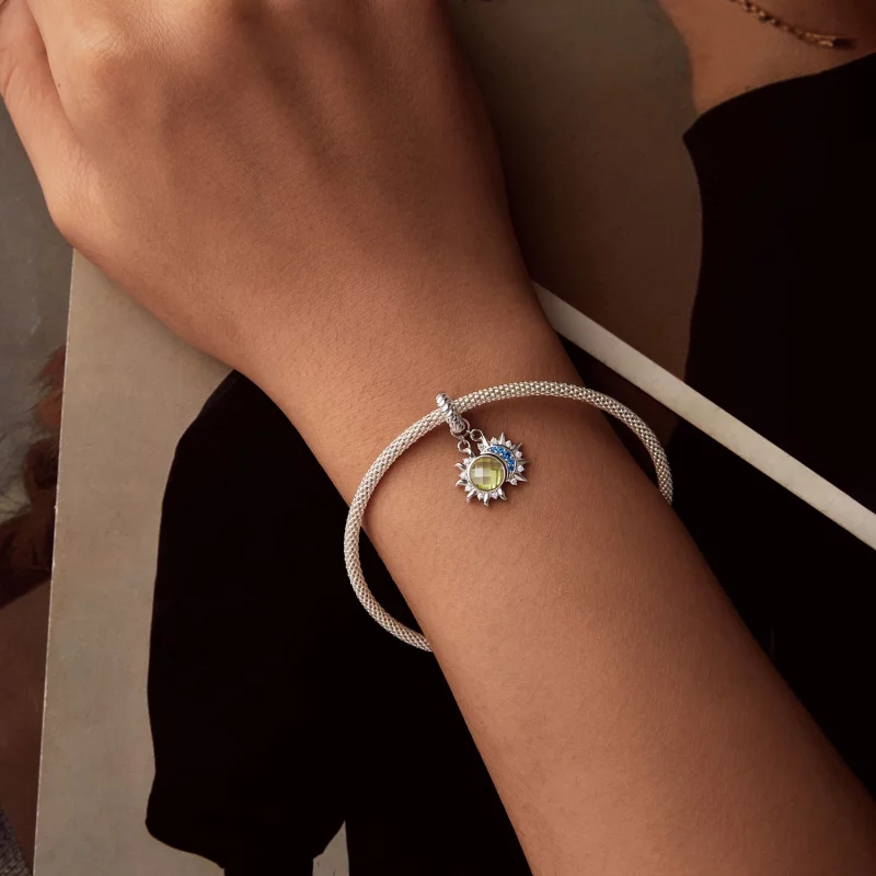 (image pour) Pendentif Style PANDORA Soleil et Lune - SCC2802 - Afficher 5
