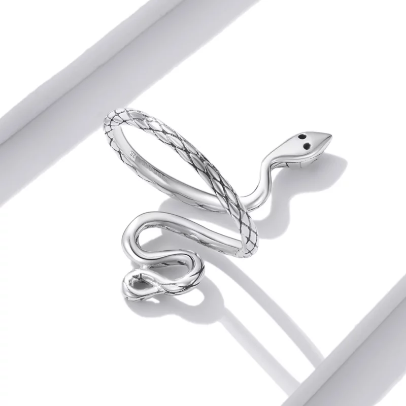 (image pour) Bague Serpent Argent Ouverte Style PANDORA - BSR199 - Afficher 4