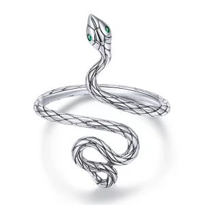 Bague Serpent Argent Ouverte Style PANDORA - BSR199 (image pour) Bague Serpent Argent Ouverte Style PANDORA - BSR199