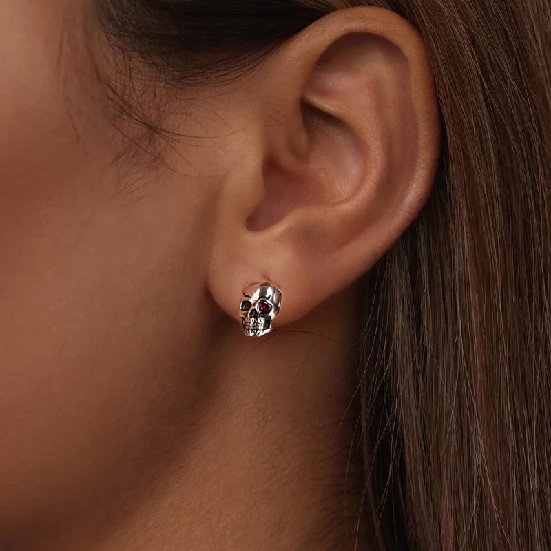 (image pour) Boucles d'oreille crâne style PANDORA - SCE1771 - Afficher 6