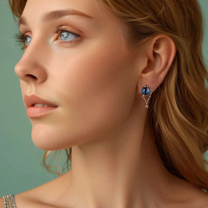 (image pour) Boucles d'oreille Œil du Diable PANDORA Style - BSE1092 - Afficher 7
