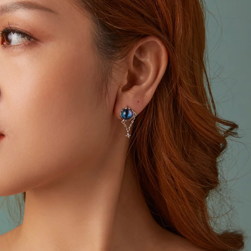 (image pour) Boucles d'oreille Œil du Diable PANDORA Style - BSE1092 - Afficher 9
