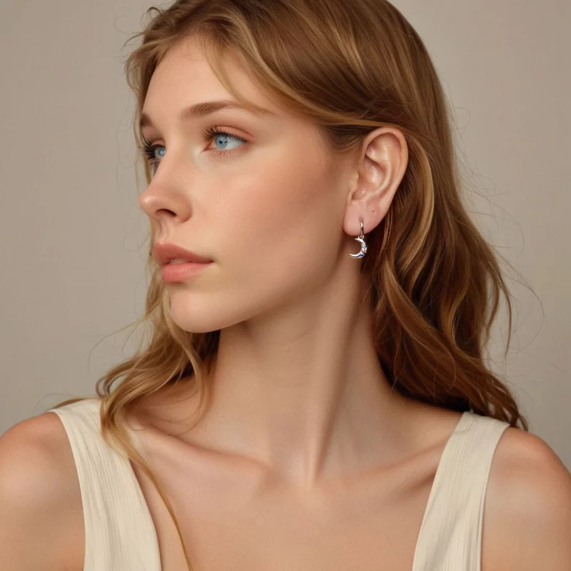 (image pour) Boucles d'oreille Lune PANDORA Style - SCE1778 - Afficher 7