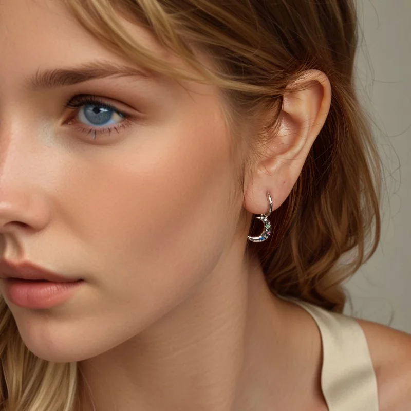 (image pour) Boucles d'oreille Lune PANDORA Style - SCE1778 - Afficher 8