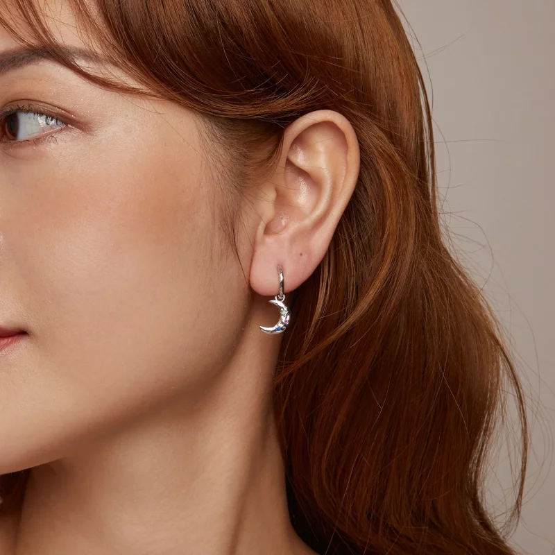 (image pour) Boucles d'oreille Lune PANDORA Style - SCE1778 - Afficher 9