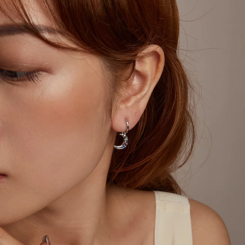 (image pour) Boucles d'oreille Lune PANDORA Style - SCE1778 - Afficher 10