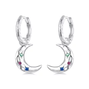(image pour) Boucles d'oreille Lune PANDORA Style - SCE1778