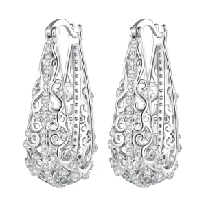 Boucles d'oreille à motifs style PANDORA - BSE753 (image pour) Boucles d'oreille à motifs style PANDORA - BSE753