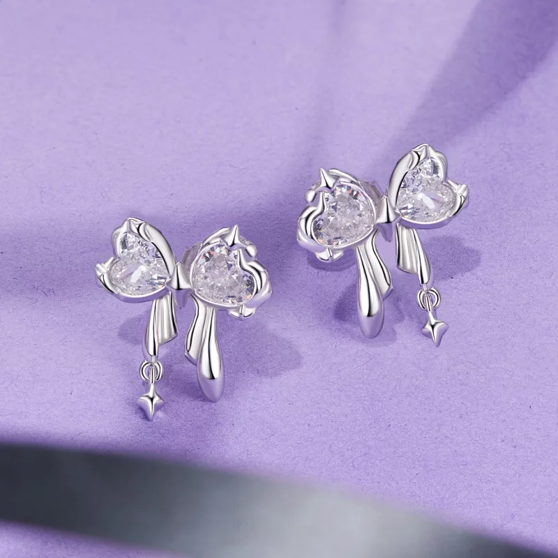 (image pour) Boucles d'oreille style nœud PANDORA - BSE1061 - Afficher 3