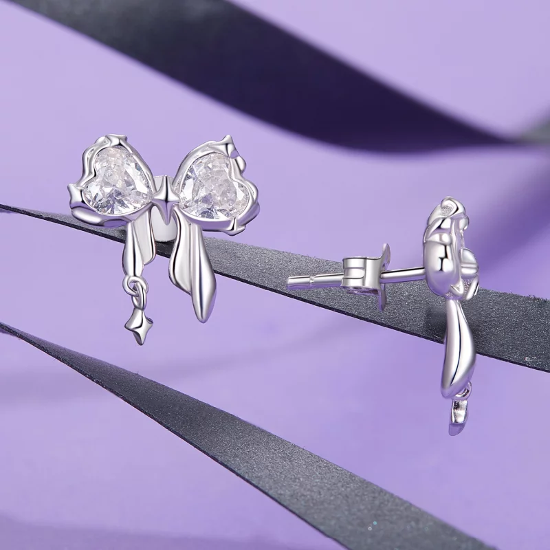 (image pour) Boucles d'oreille style nœud PANDORA - BSE1061 - Afficher 4