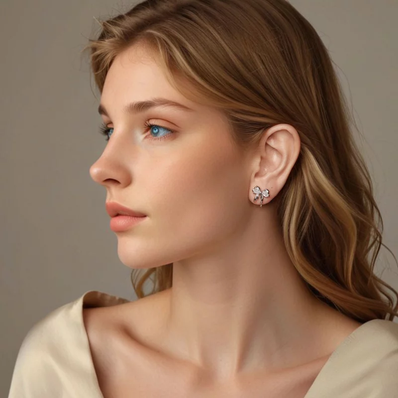 (image pour) Boucles d'oreille style nœud PANDORA - BSE1061 - Afficher 7
