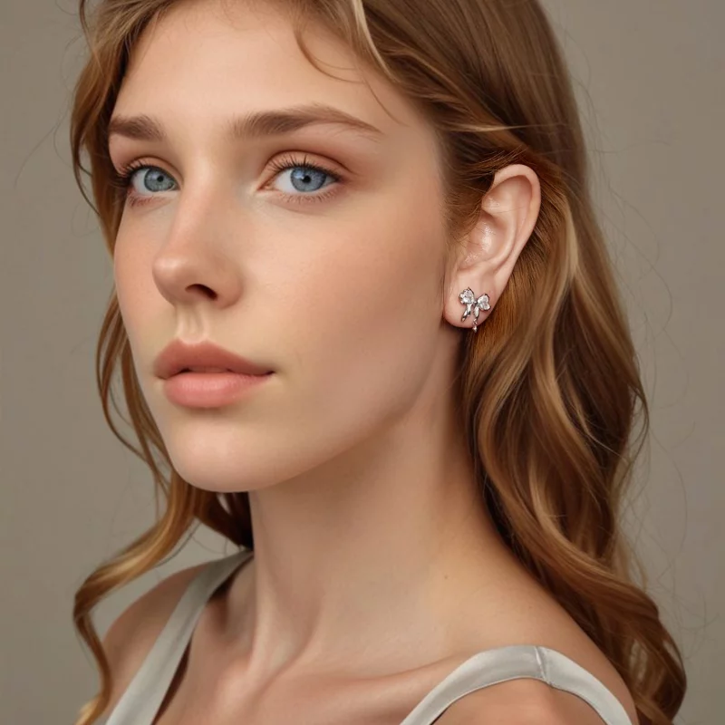 (image pour) Boucles d'oreille style nœud PANDORA - BSE1061 - Afficher 8
