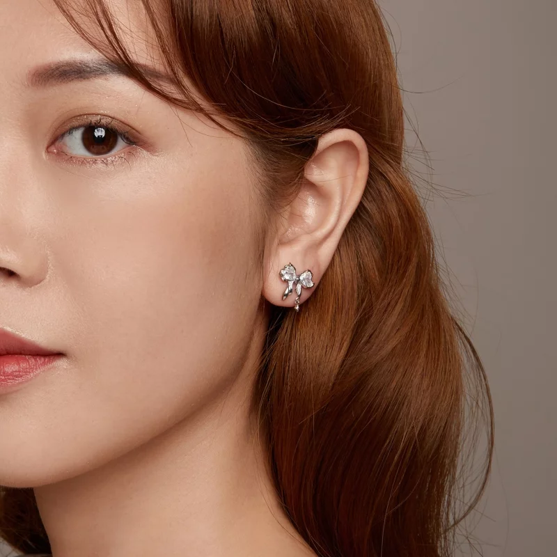 (image pour) Boucles d'oreille style nœud PANDORA - BSE1061 - Afficher 9