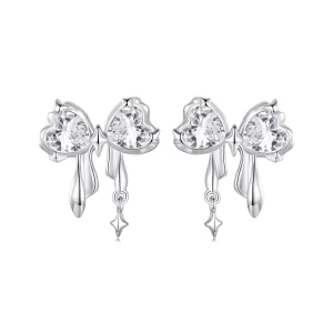 Boucles d'oreille style nœud PANDORA - BSE1061 (image pour) Boucles d'oreille style nœud PANDORA - BSE1061