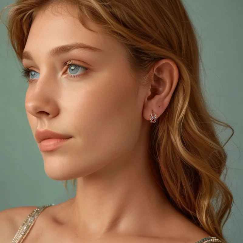 (image pour) Boucles d'oreille Style PANDORA Araignée - SCE1799 - Afficher 7