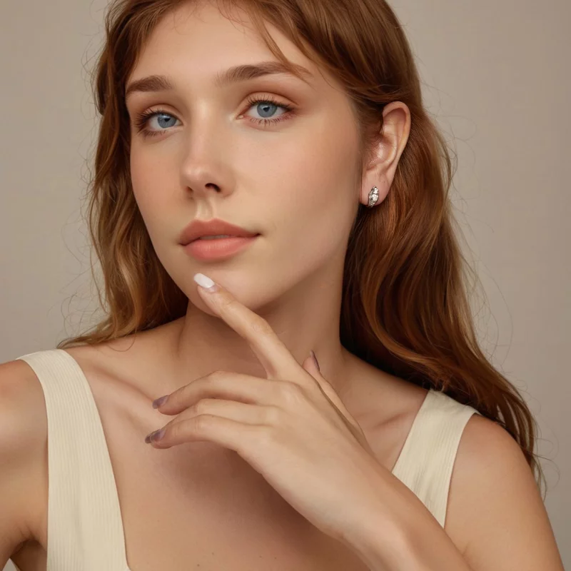 (image pour) Boucles d'oreilles argent scintillant style PANDORA - BSE1062 - Afficher 8
